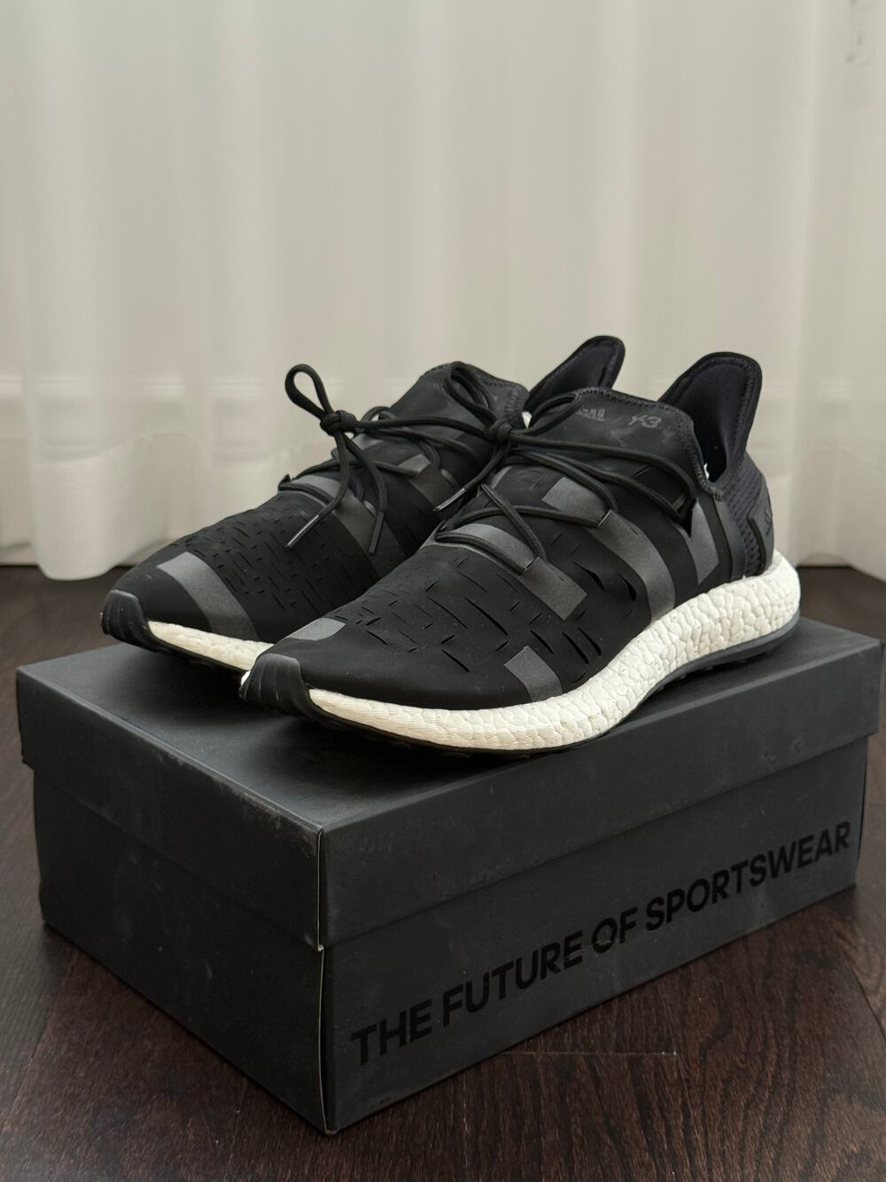 Adidas Y-3 Sport Approach Low Boost Black (AQ1605) - Size 8.5 US (Brand New in B